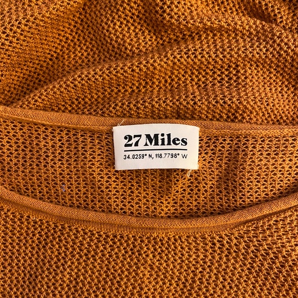 27 Miles Malibu Open Stitch, Off-the-Shoulder Knit Top - Picture 4 of 4